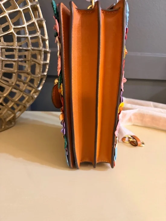 Coach Tabby Shoulder Bag 26 Floral Appliqué Nappa Leather CDZ35 - Picture 9 of 17